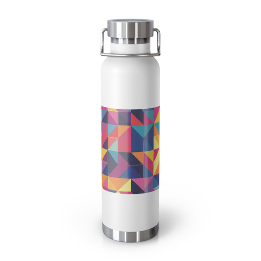 Colorful Copper Insulated Water Bottle - 22oz