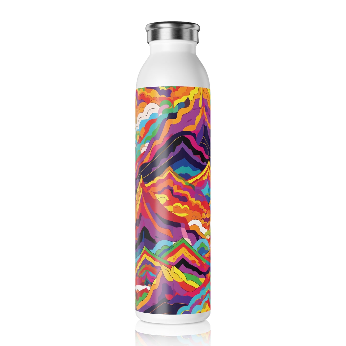 Vibrant Slim Water Bottle - Colorful Design for Active Lifestyles