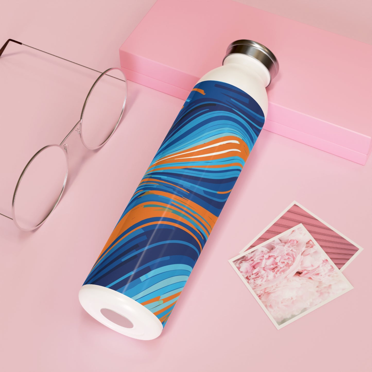 Vibrant Slim Water Bottle - Colorful Design for Active Lifestyles, 20oz