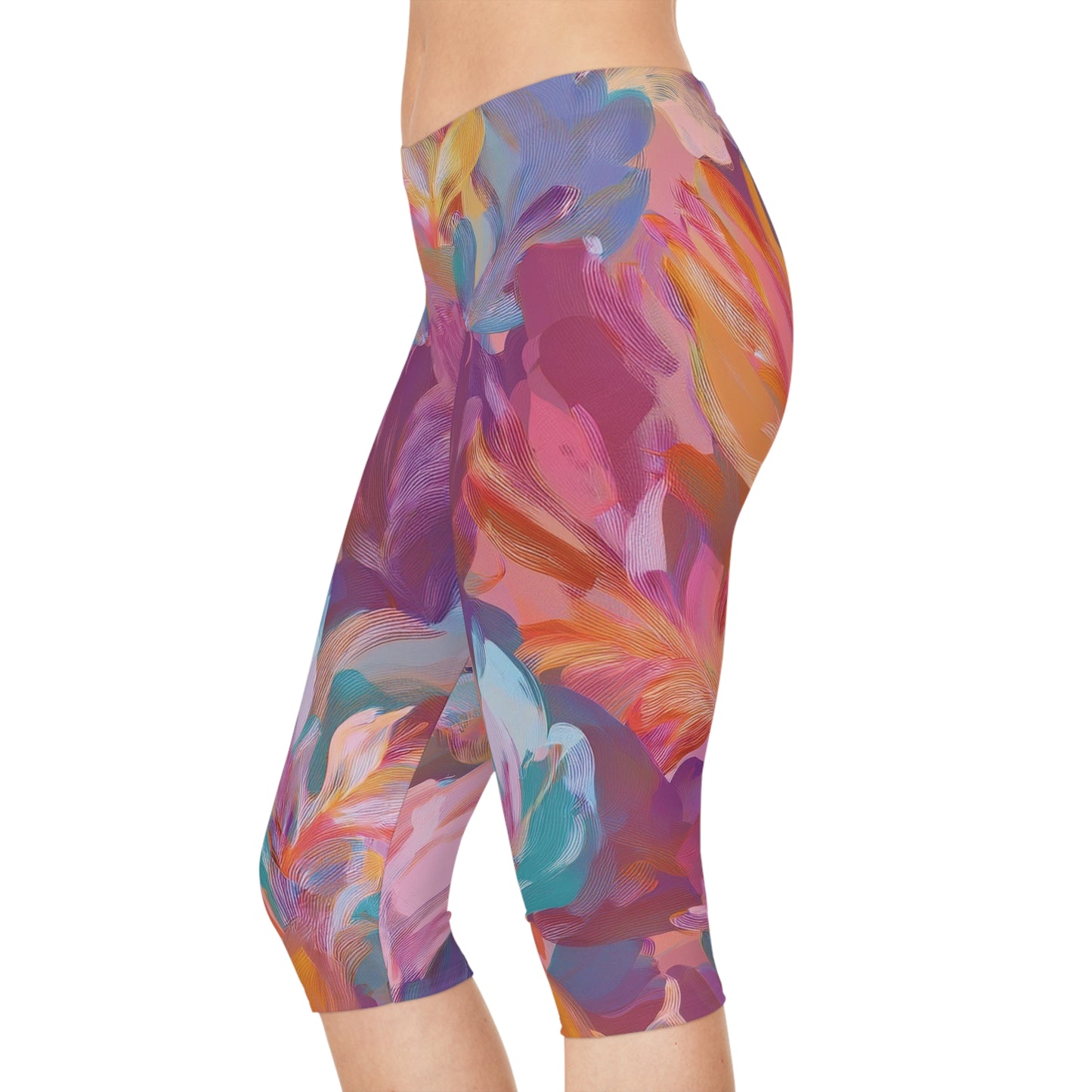 Capri leggings with Abstract print