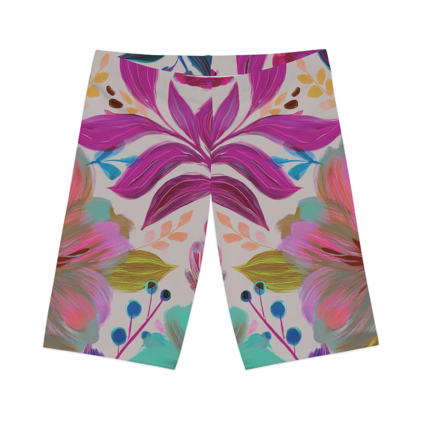 Bike Shorts with Floral prints