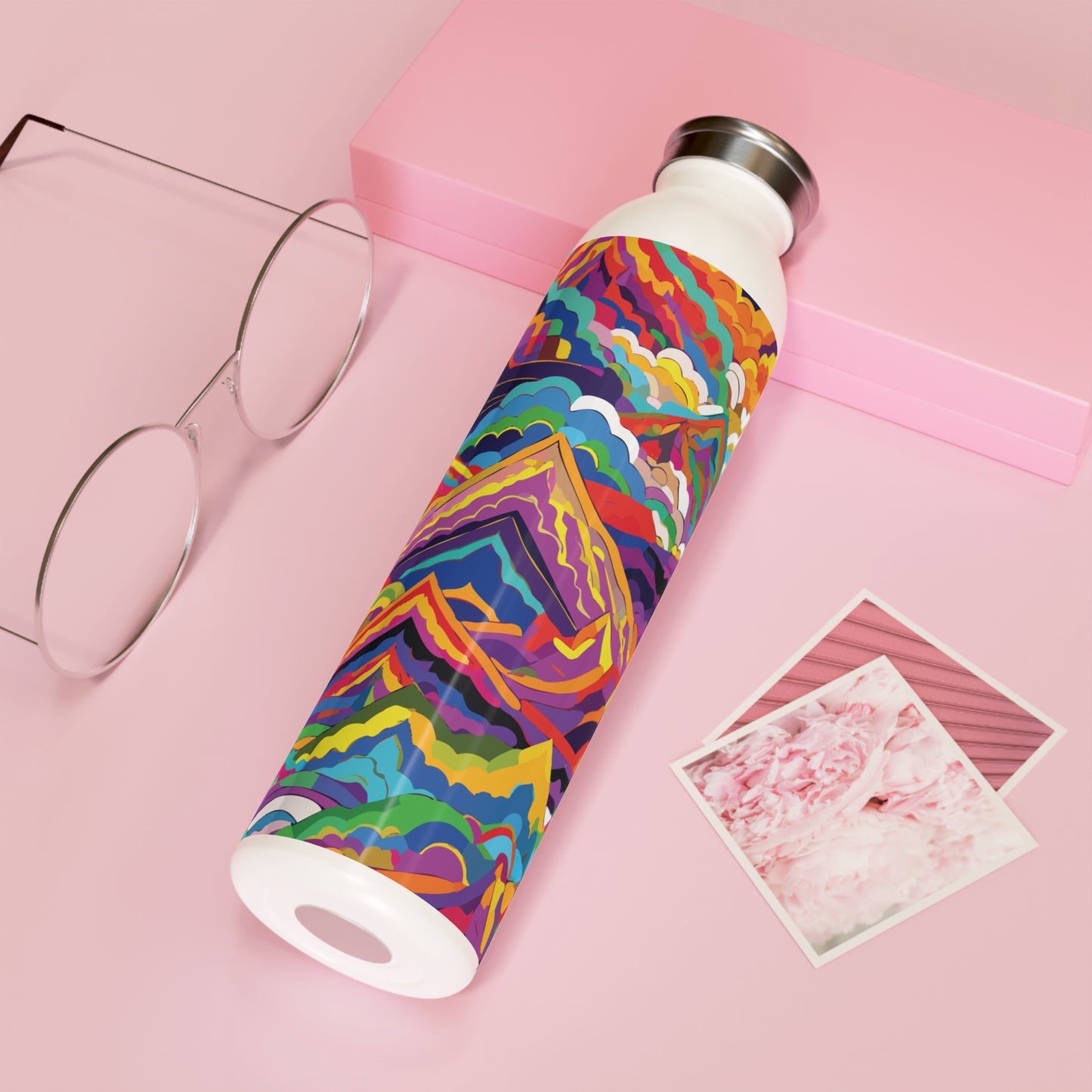 Vibrant Slim Water Bottle - Colorful Design for Active Lifestyles