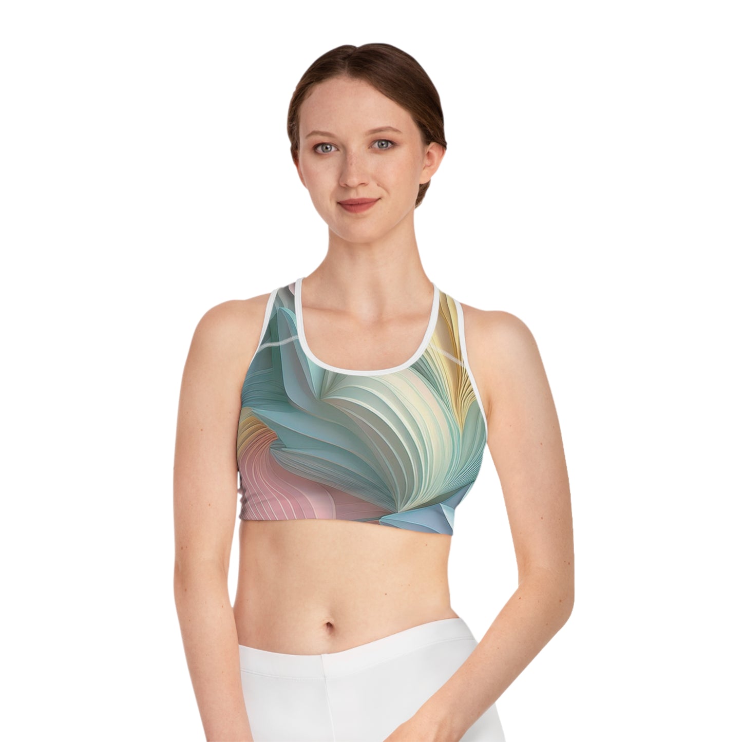 Soutien-gorge de sport aux couleurs pastel