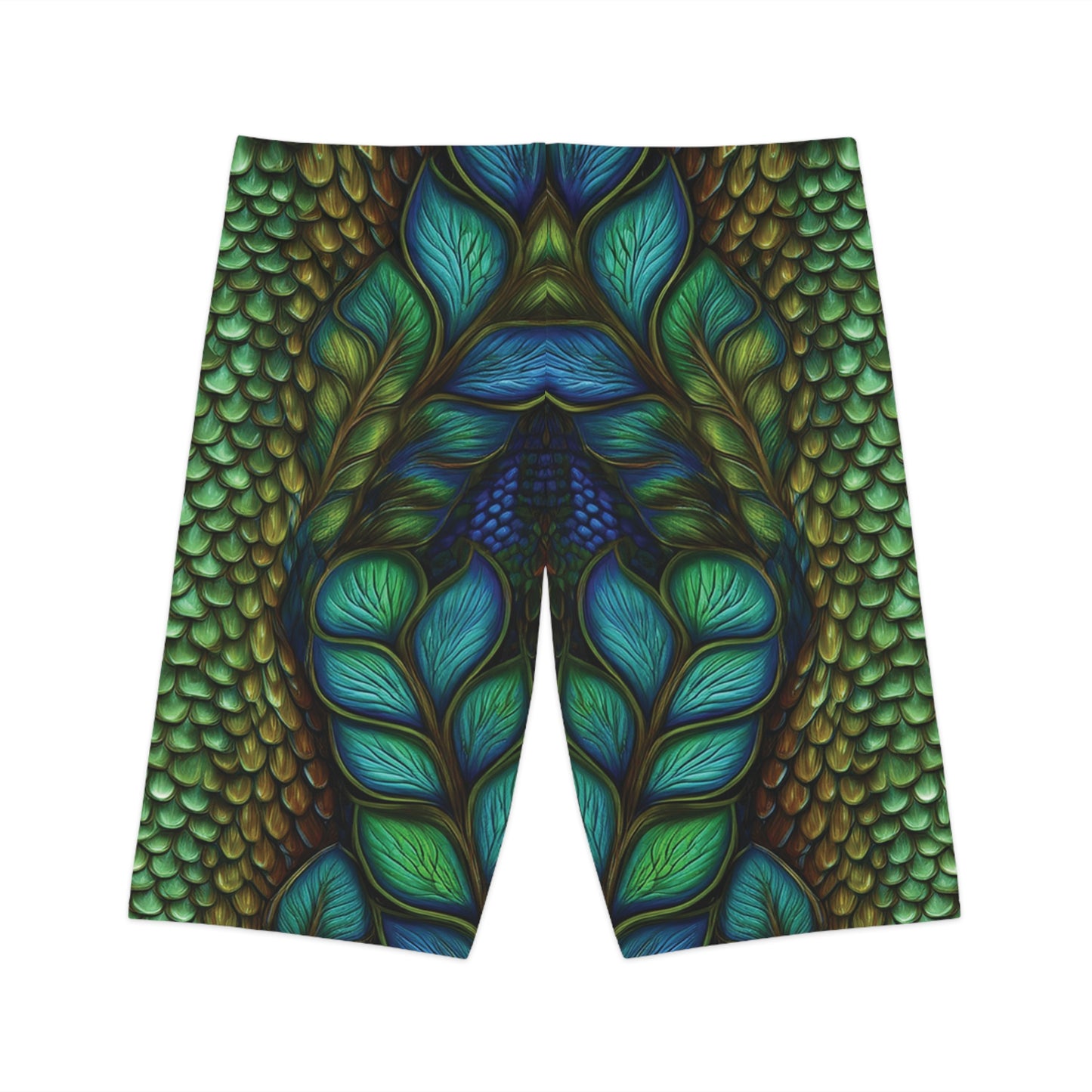 Bikershorts mit Animalprint - Snake