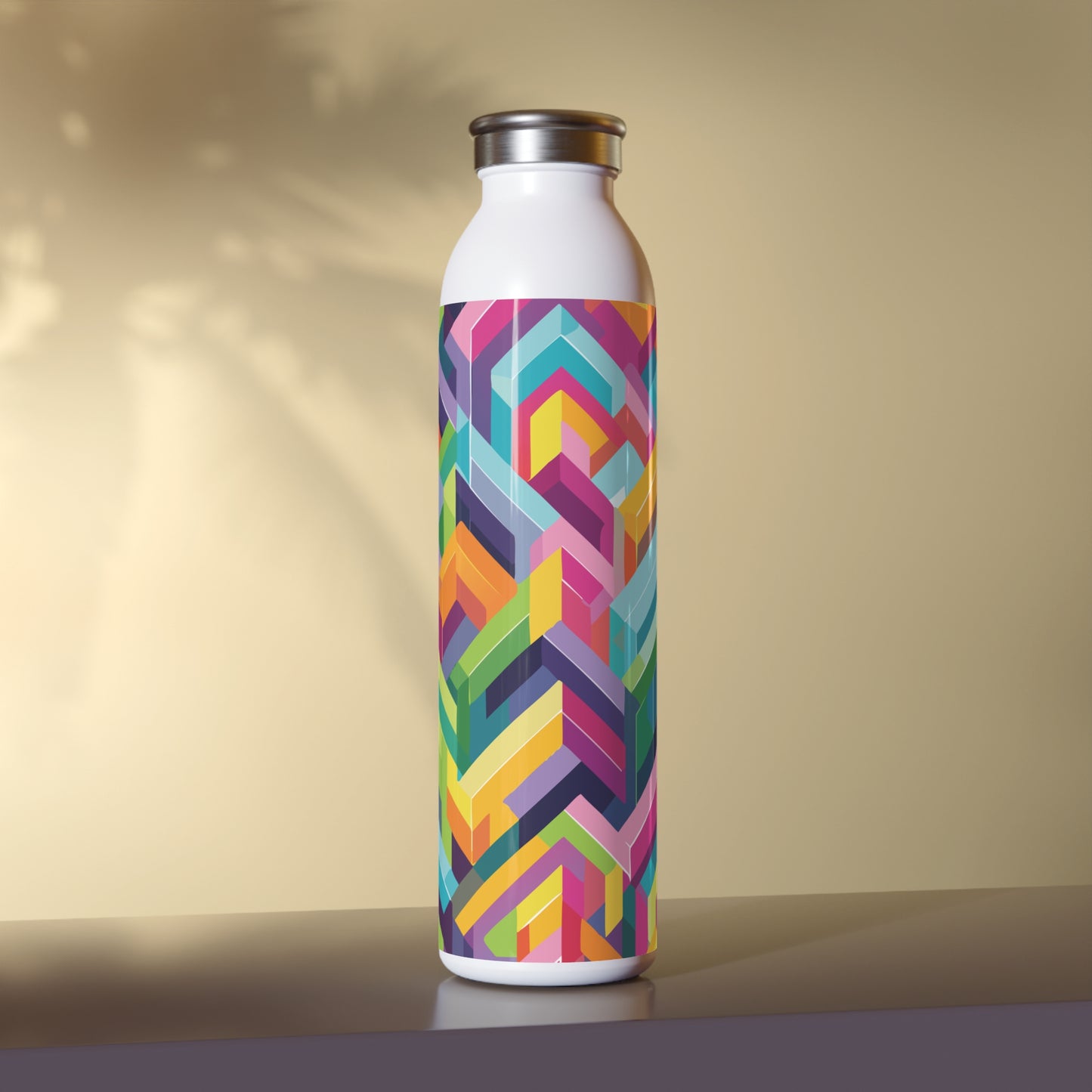 Vibrant Slim Water Bottle - Colorful Design for Active Lifestyles