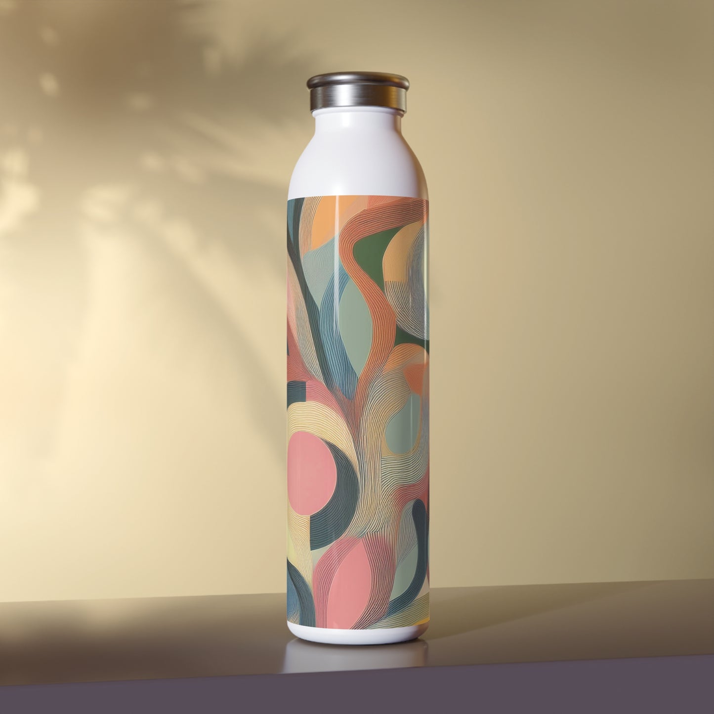 Vibrant Slim Water Bottle - Colorful Design for Active Lifestyles