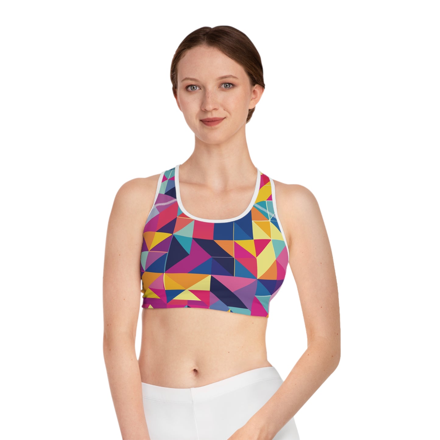 Soutien-gorge de sport avec imprimés abstraits