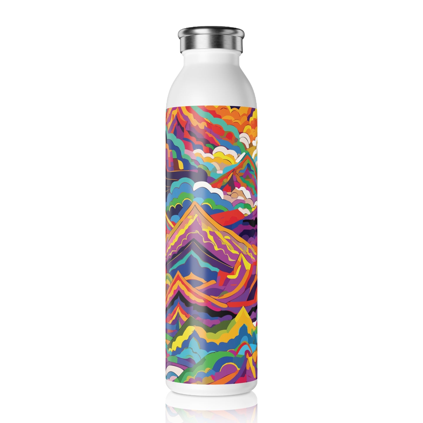 Vibrant Slim Water Bottle - Colorful Design for Active Lifestyles