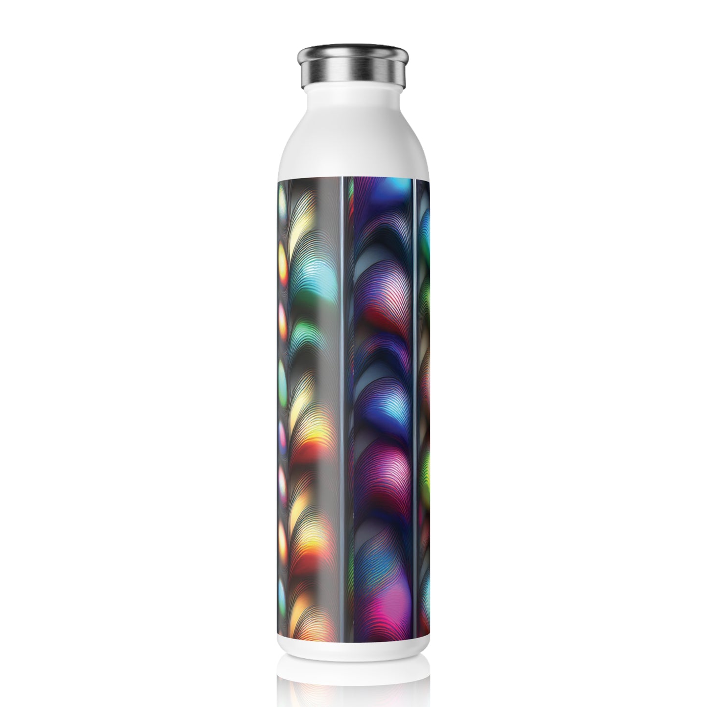 Vibrant Slim Water Bottle - Colorful Design for Active Lifestyles, 20oz