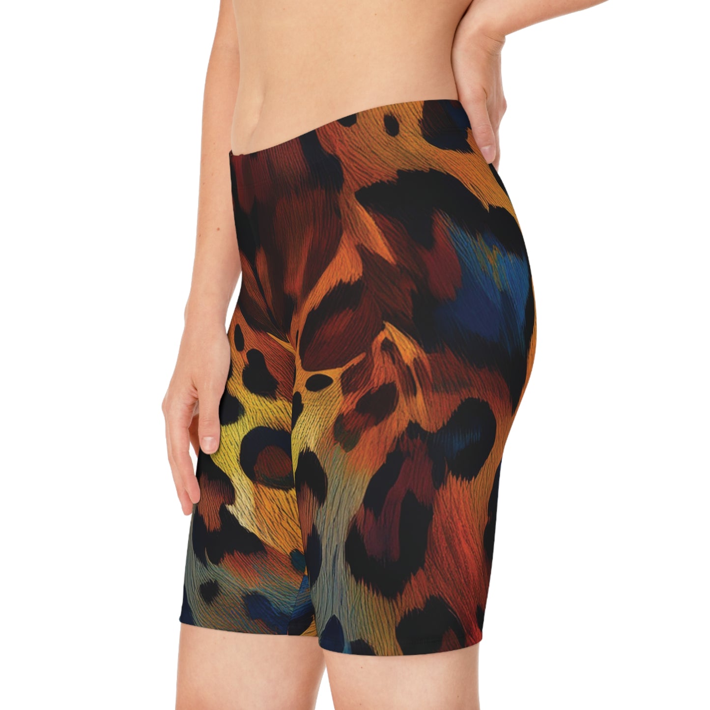 Bike Shorts with Animal prints - Jaguar