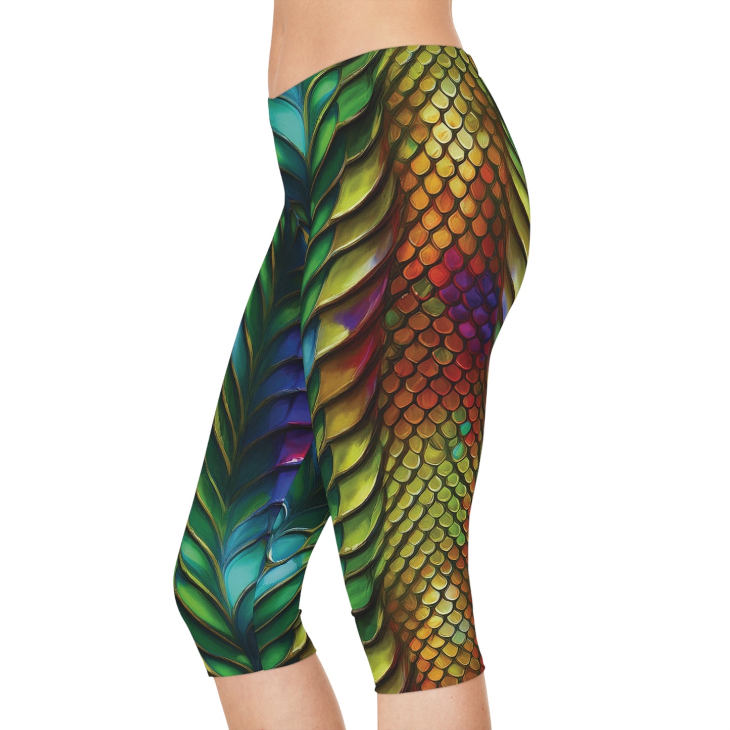 Capri leggings with Animal print - Snake - 2