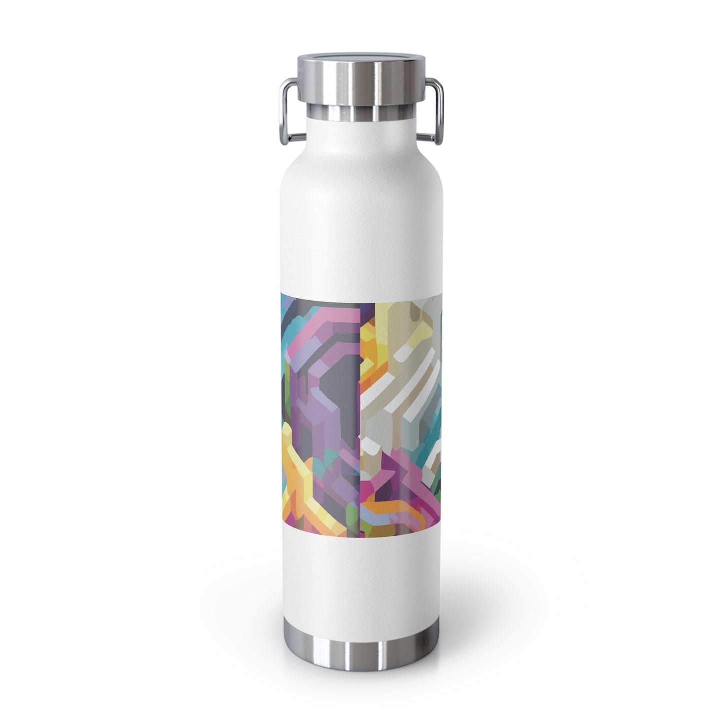 Colorful Copper Insulated Water Bottle - 22oz