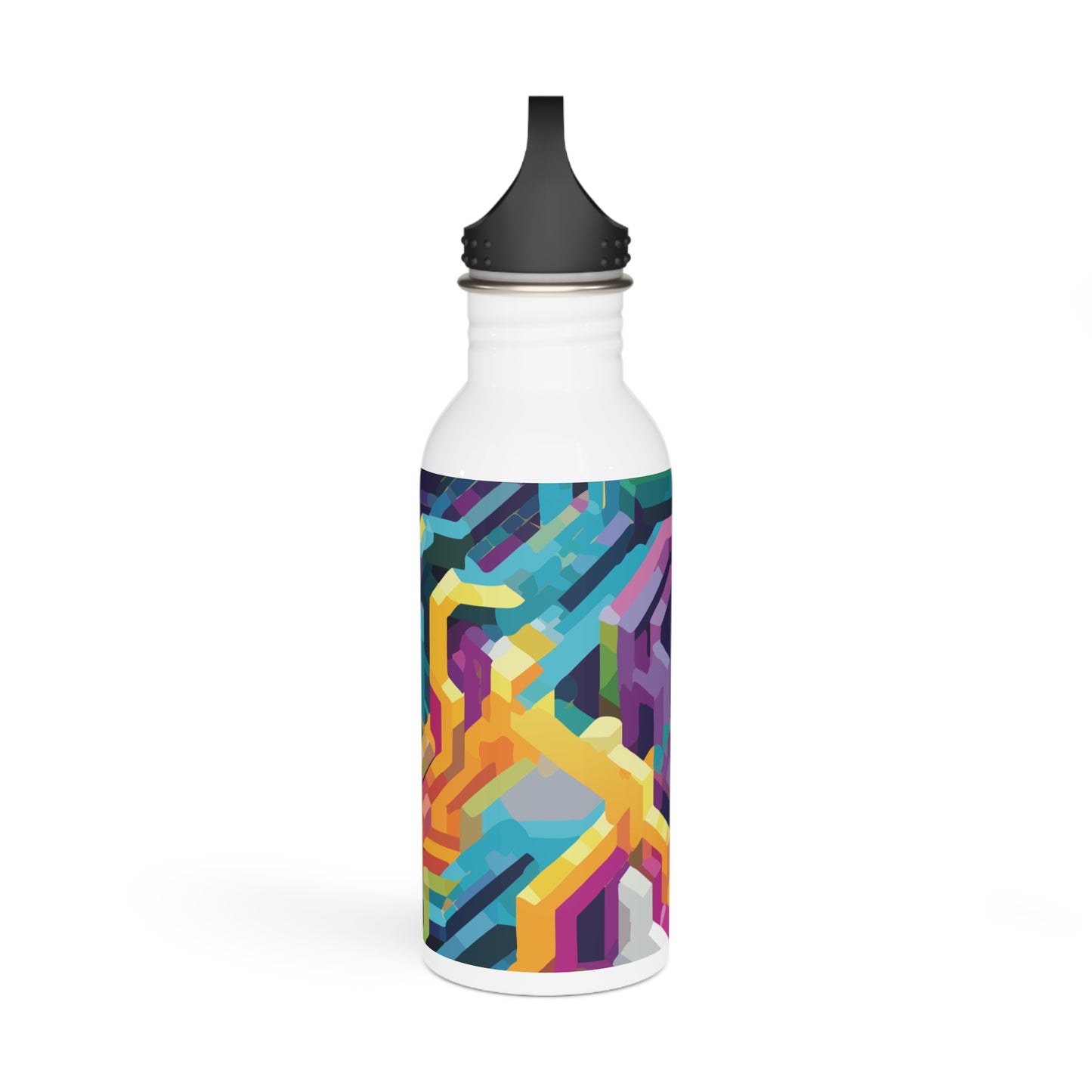 Colorful Steel Water Bottle - Eco-Friendly Hydration for Fitness & Travel, 20oz