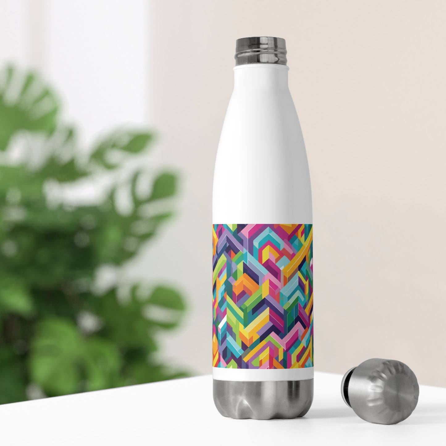 Colorful  20oz Insulated Bottle - Stylish Water Bottle for Active Lifestyles