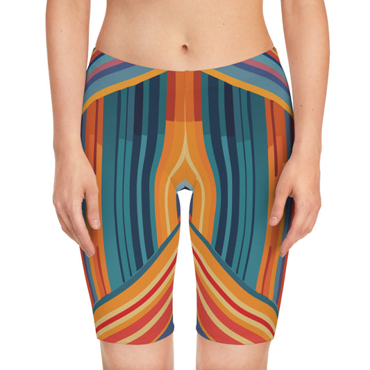 Bike Shorts with Abstract prints