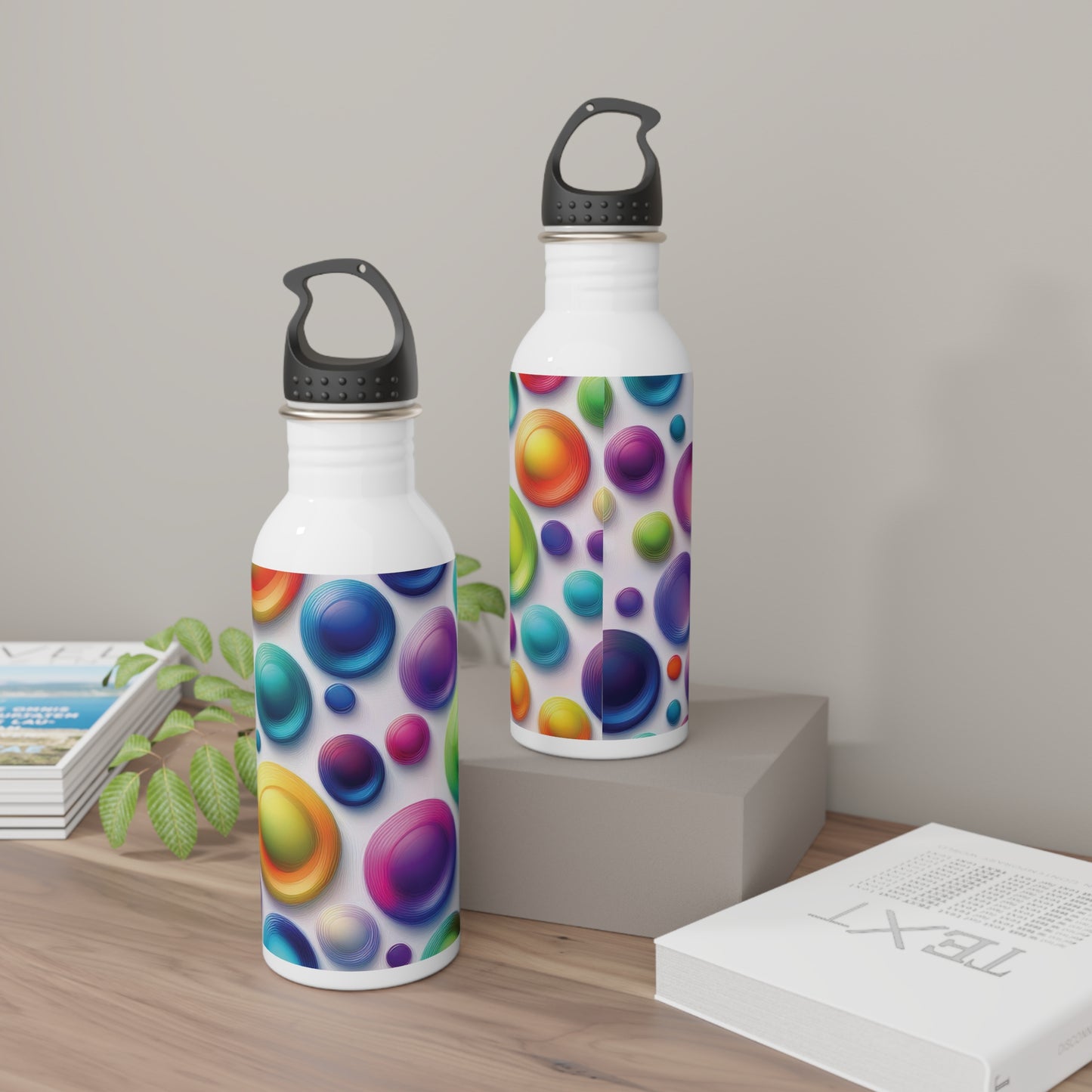 Colorful Steel Water Bottle - Eco-Friendly Hydration for Fitness & Travel, 20oz