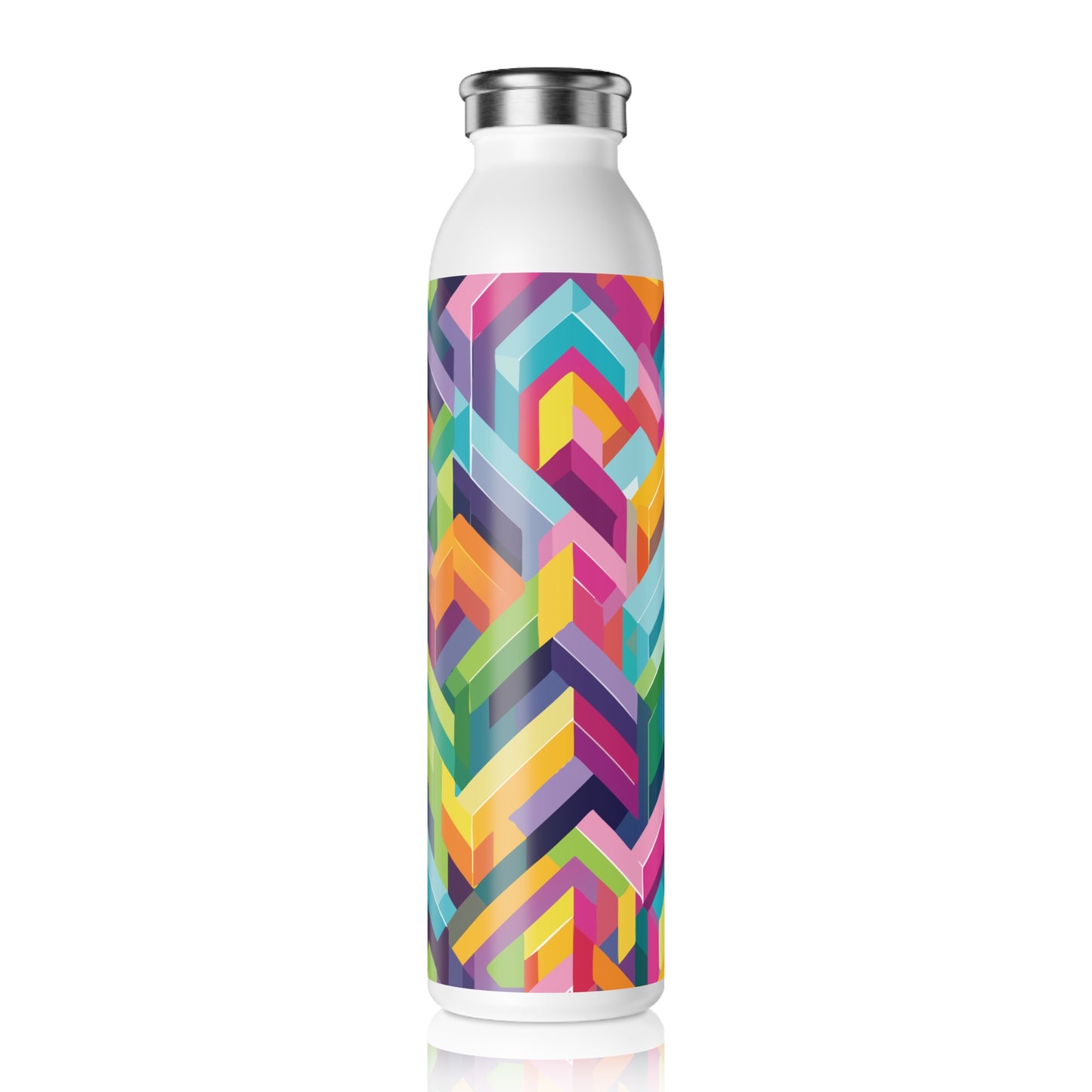 Vibrant Slim Water Bottle - Colorful Design for Active Lifestyles