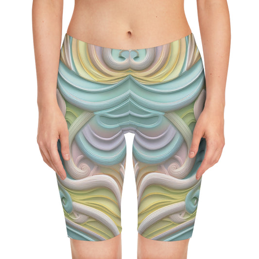 Bike Shorts in Pastel colors - 3d