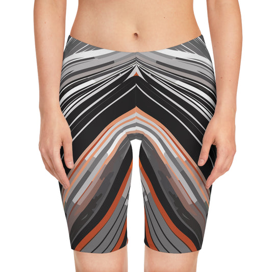 Bike Shorts with Stripes and Lines