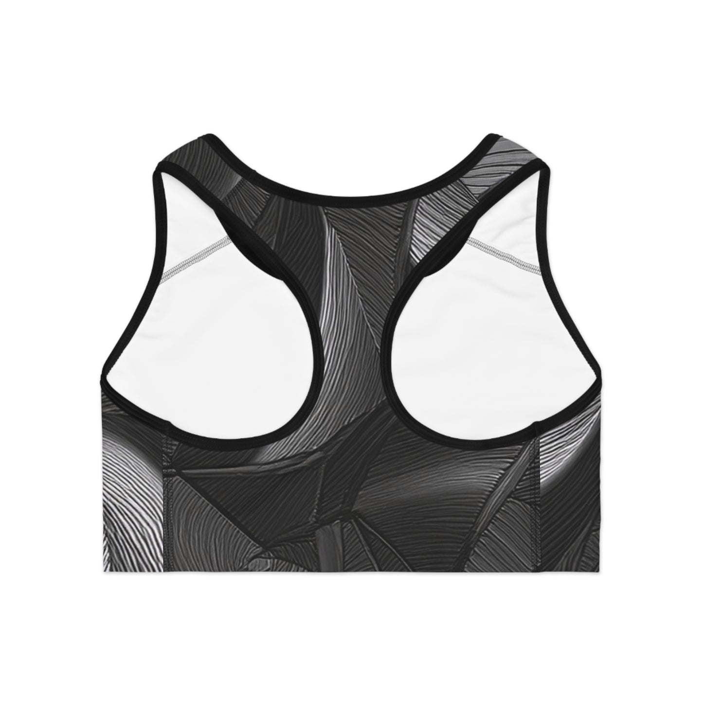 Soutien-gorge de sport en noir et blanc