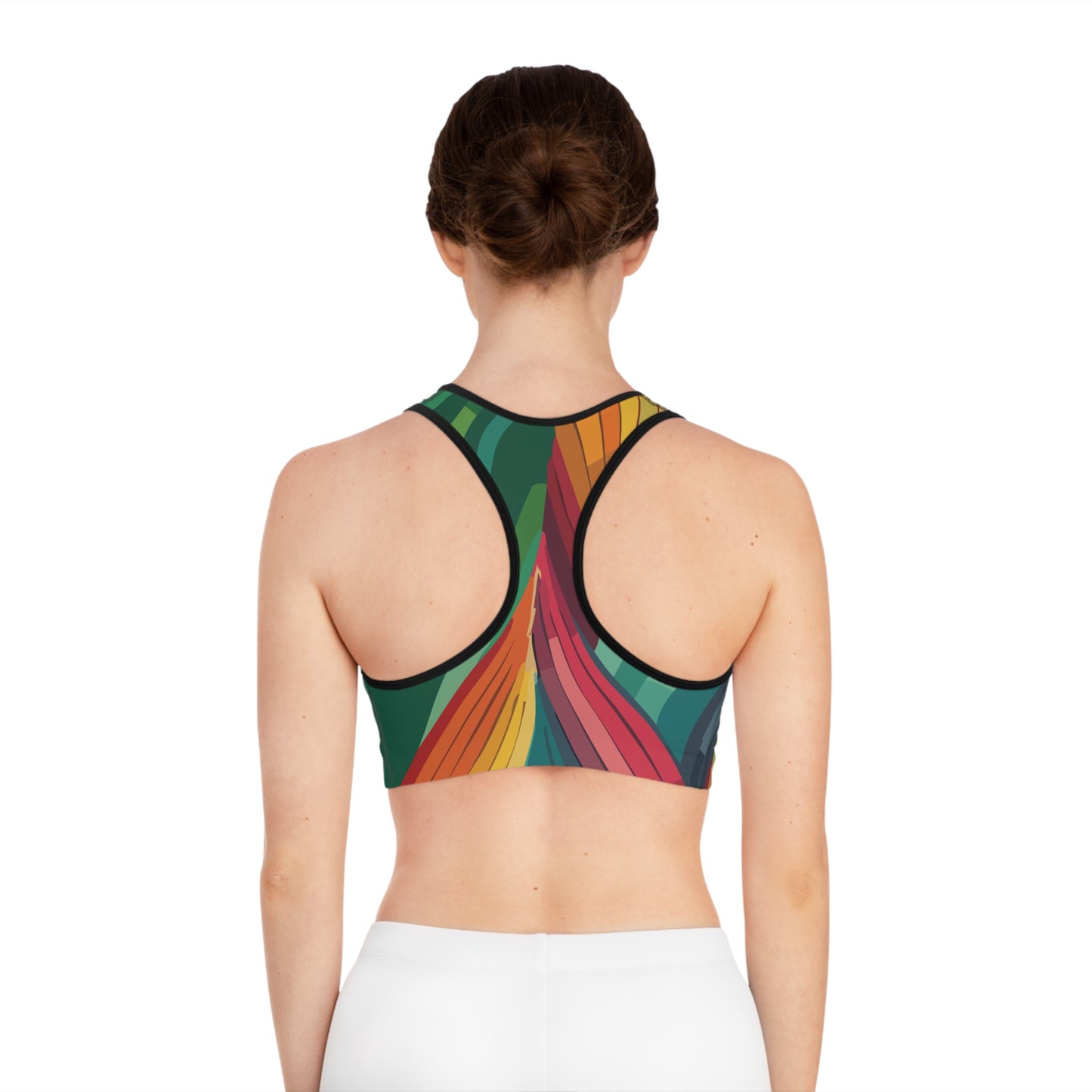 Sports Bra with Abstract prints