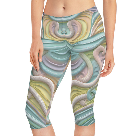 Capri leggings in Pastel colors - 3d