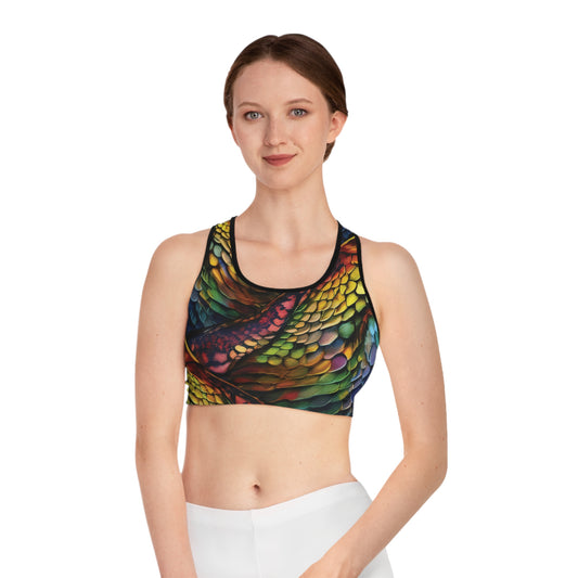 Sports Bra with Animal prints - Snake - 3