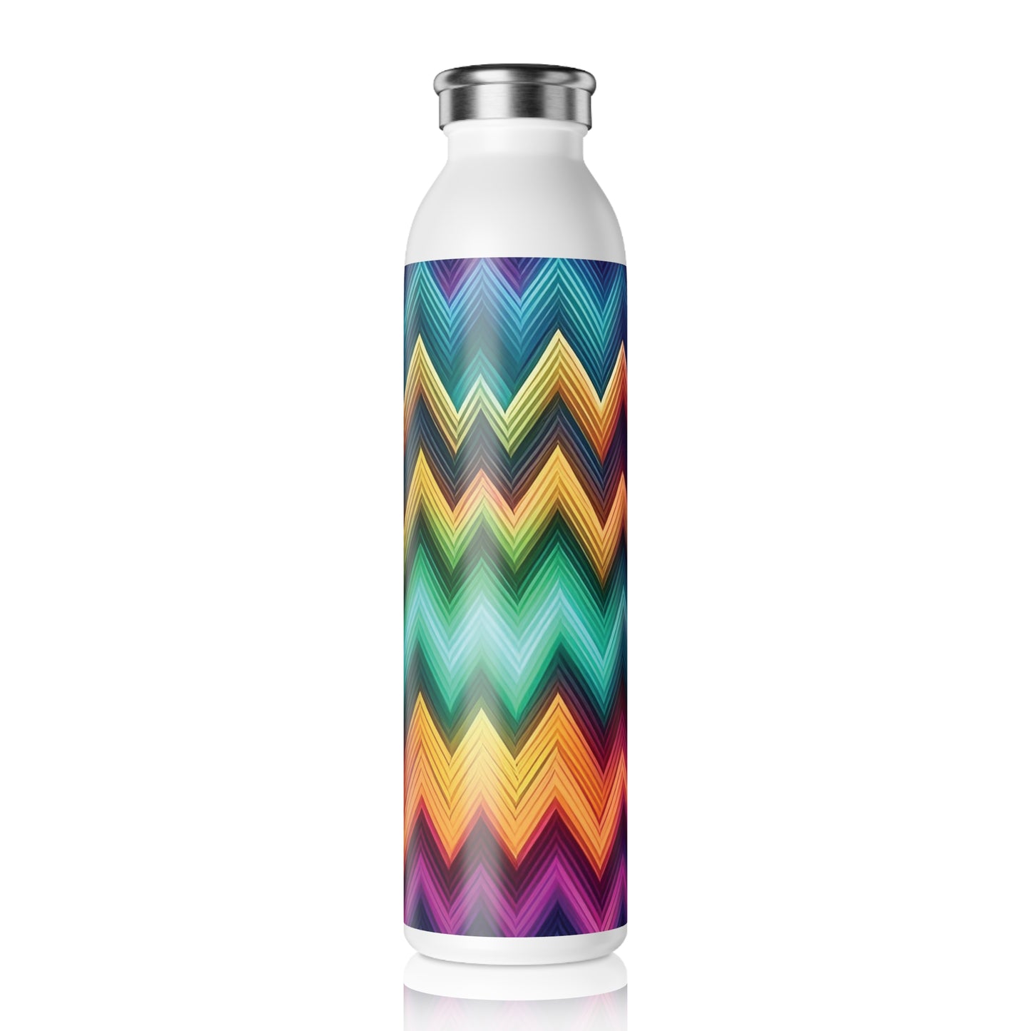 Vibrant Slim Water Bottle - Colorful Design for Active Lifestyles, 20oz