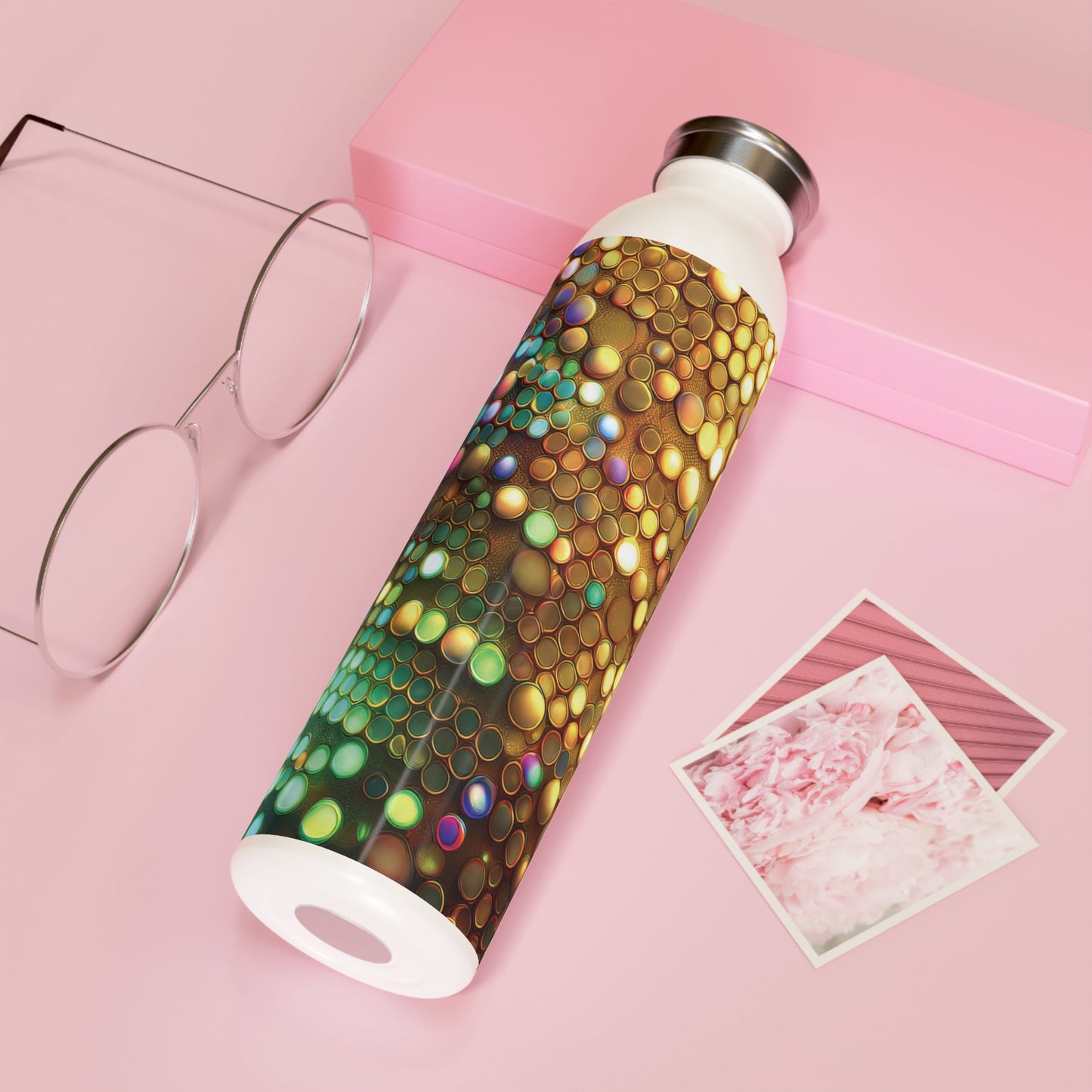 Vibrant Slim Water Bottle - Colorful Design for Active Lifestyles, 20oz