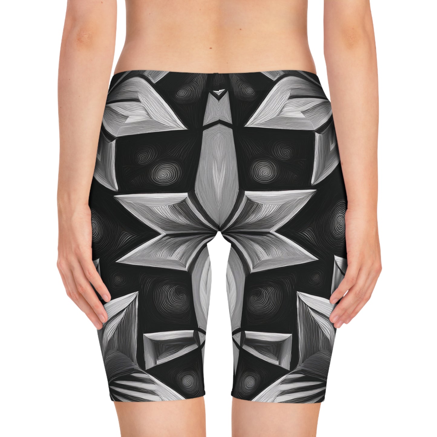 Bike Shorts In Black and White