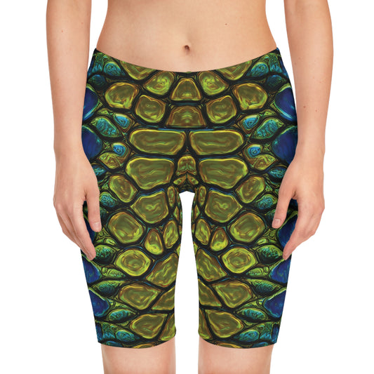 Bike Shorts with Animal prints - Crocodile