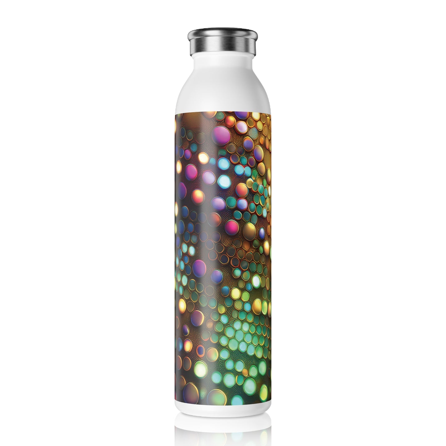 Vibrant Slim Water Bottle - Colorful Design for Active Lifestyles, 20oz