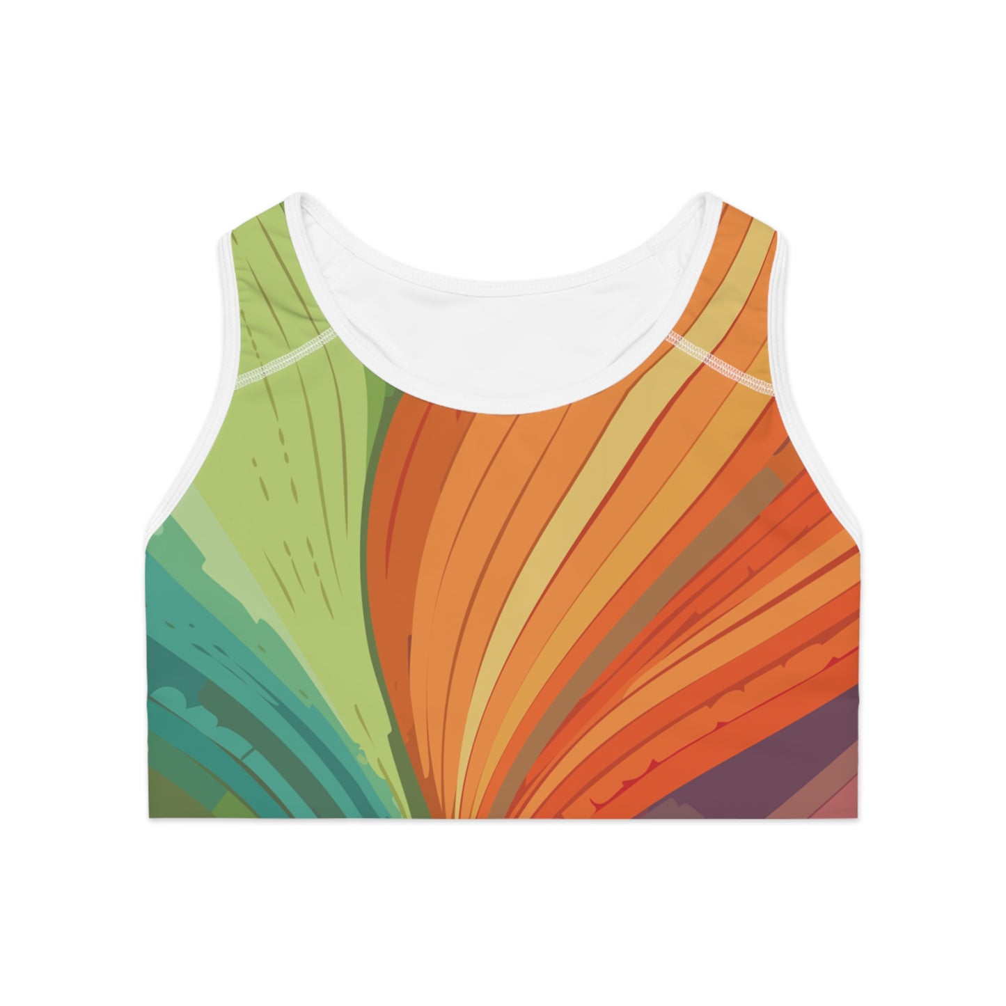 Sports Bra with Abstract prints