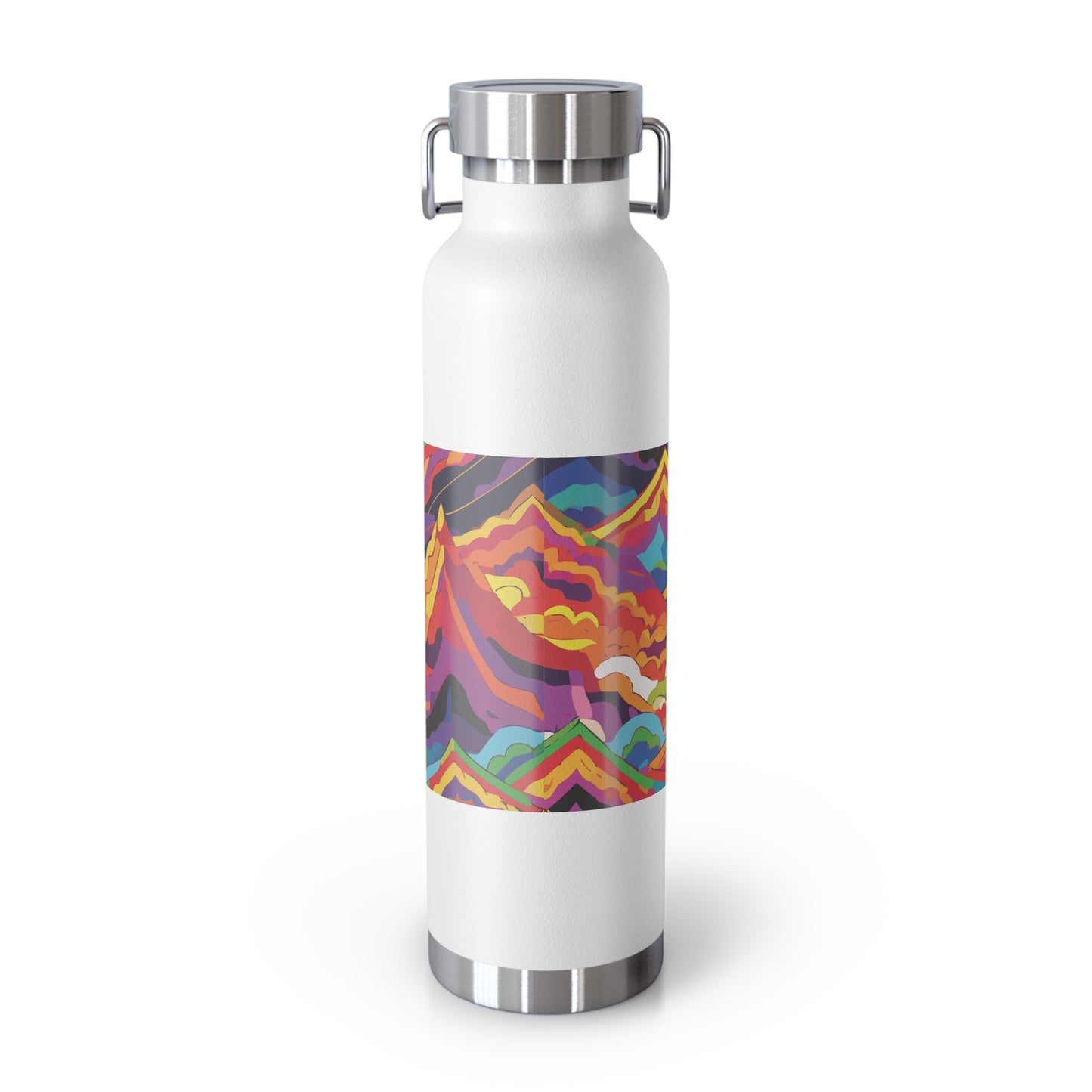 Colorful Copper Insulated Water Bottle - 22oz