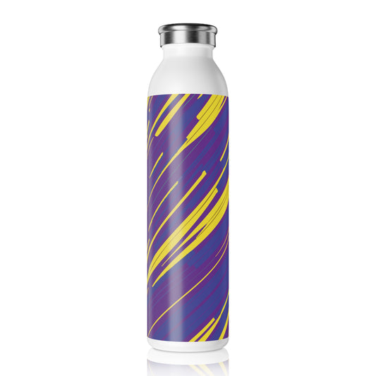 Vibrant Slim Water Bottle - Colorful Design for Active Lifestyles, 20oz