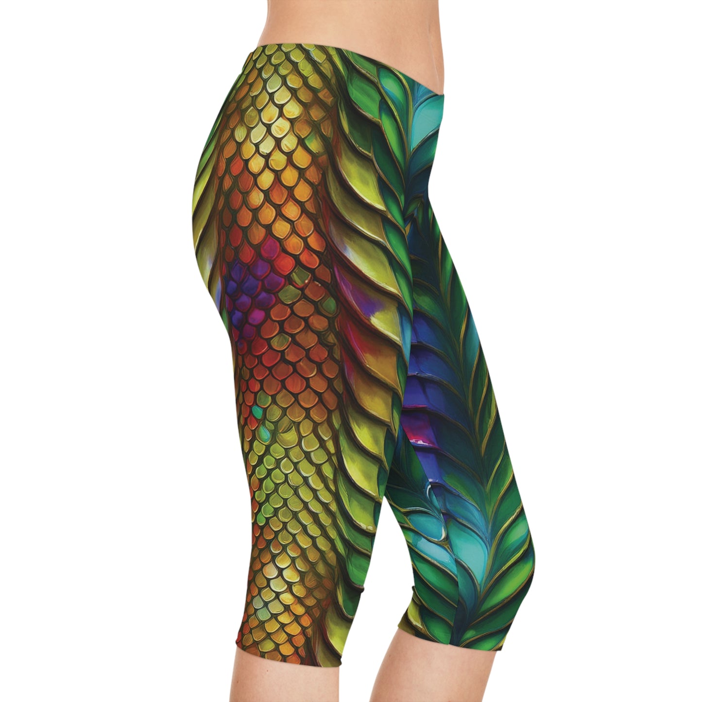 Capri leggings with Animal print - Snake - 2