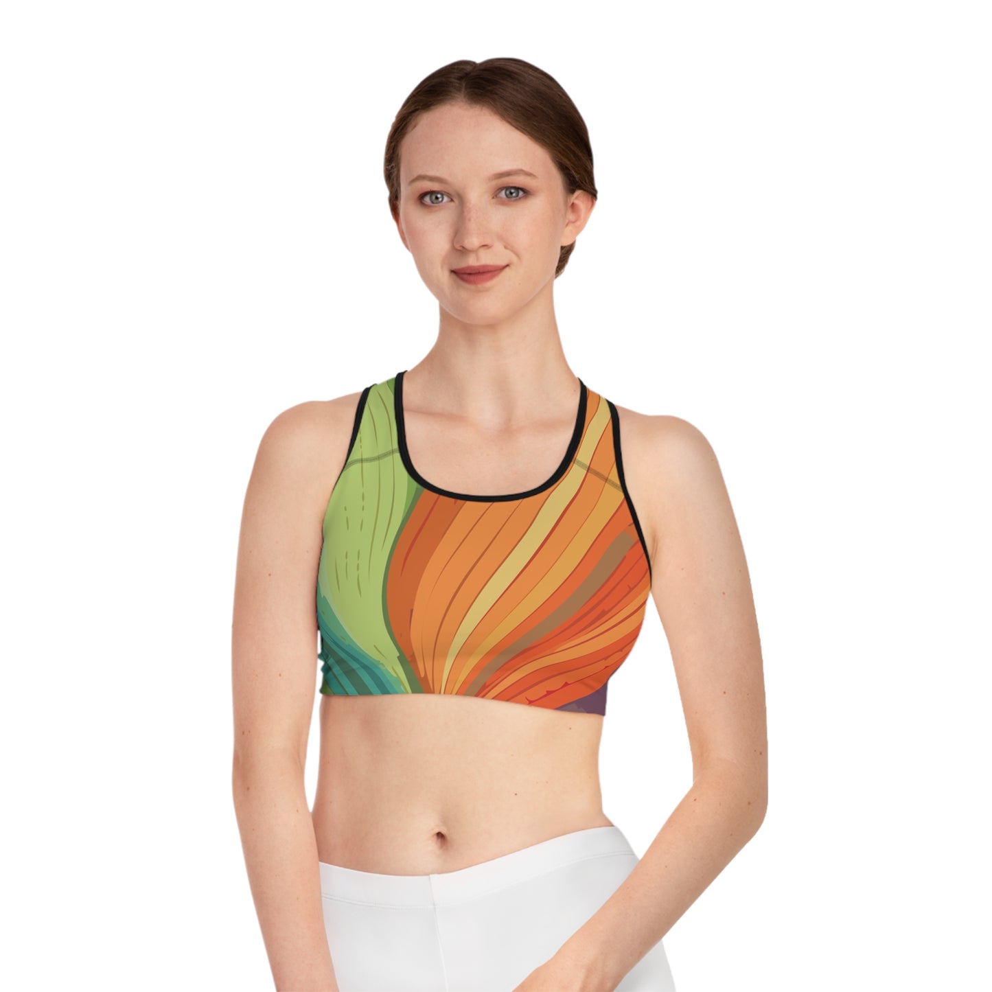 Sports Bra with Abstract prints