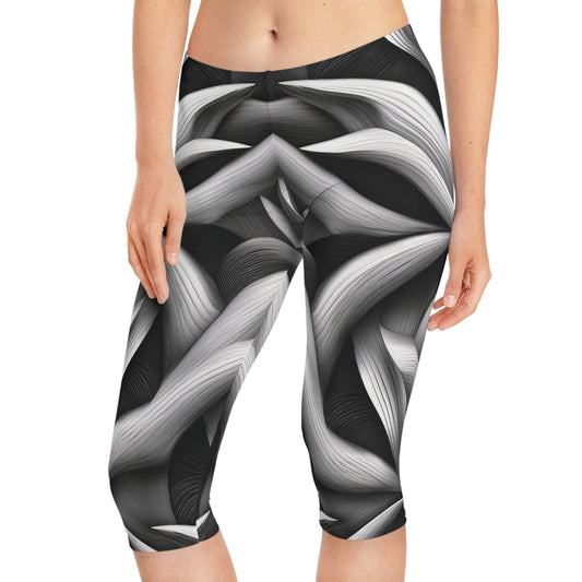 Capri leggings In Black and White