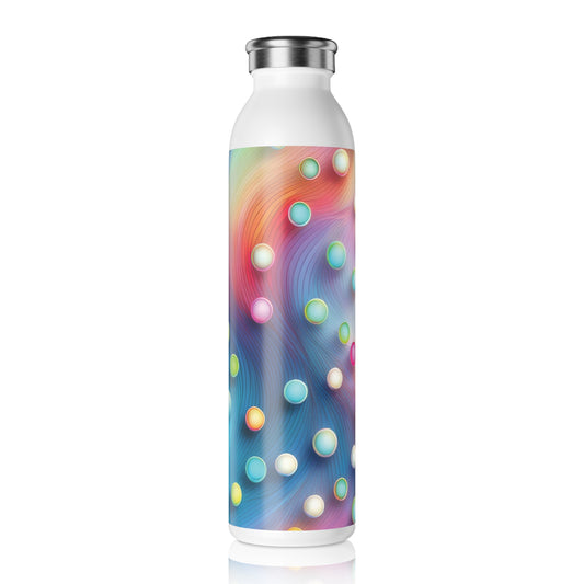 Vibrant Slim Water Bottle - Colorful Design for Active Lifestyles, 20oz