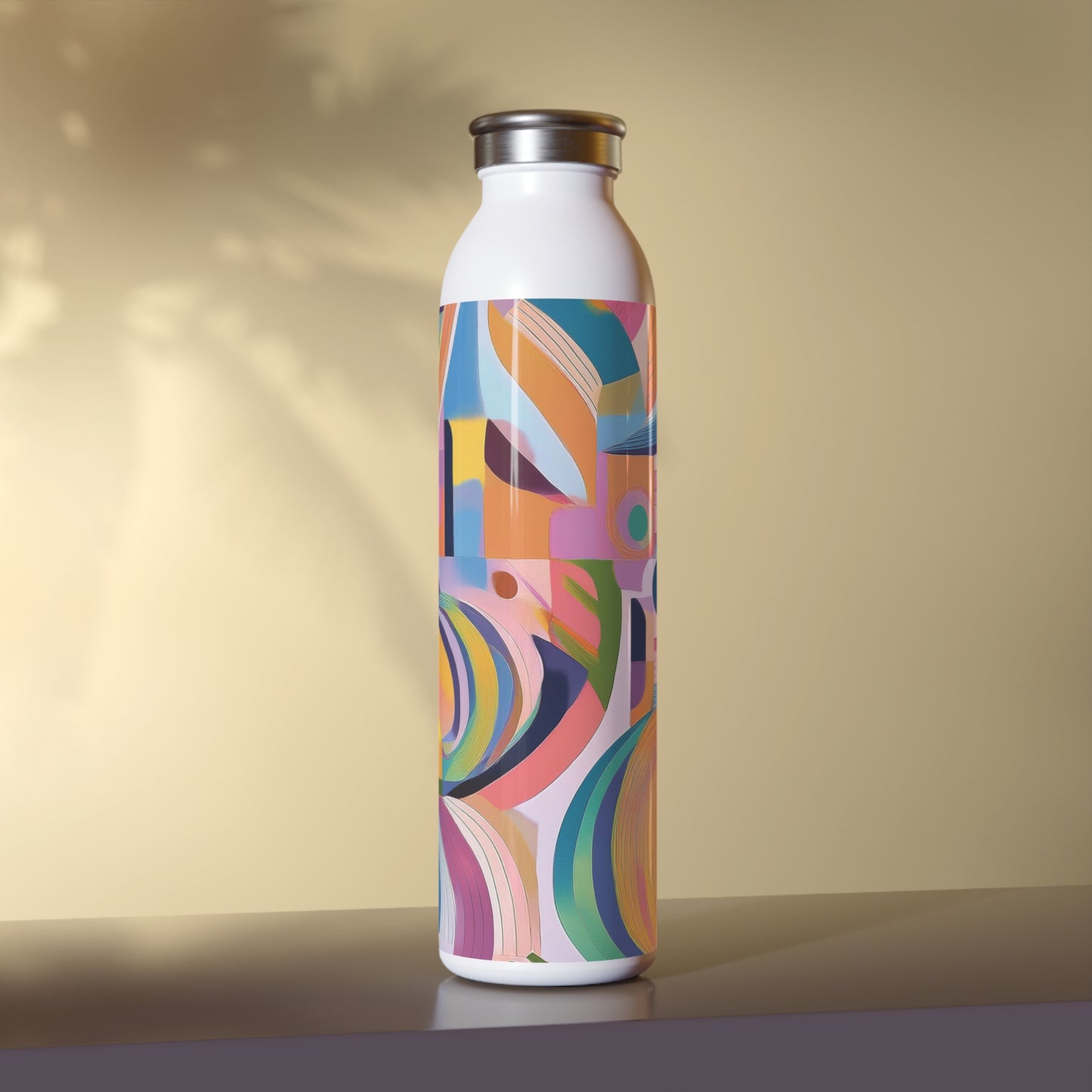 Vibrant Slim Water Bottle - Colorful Design for Active Lifestyles