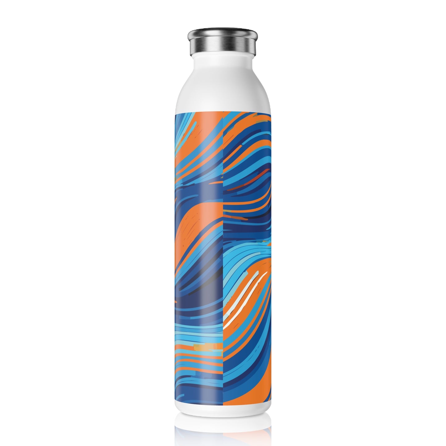 Vibrant Slim Water Bottle - Colorful Design for Active Lifestyles, 20oz