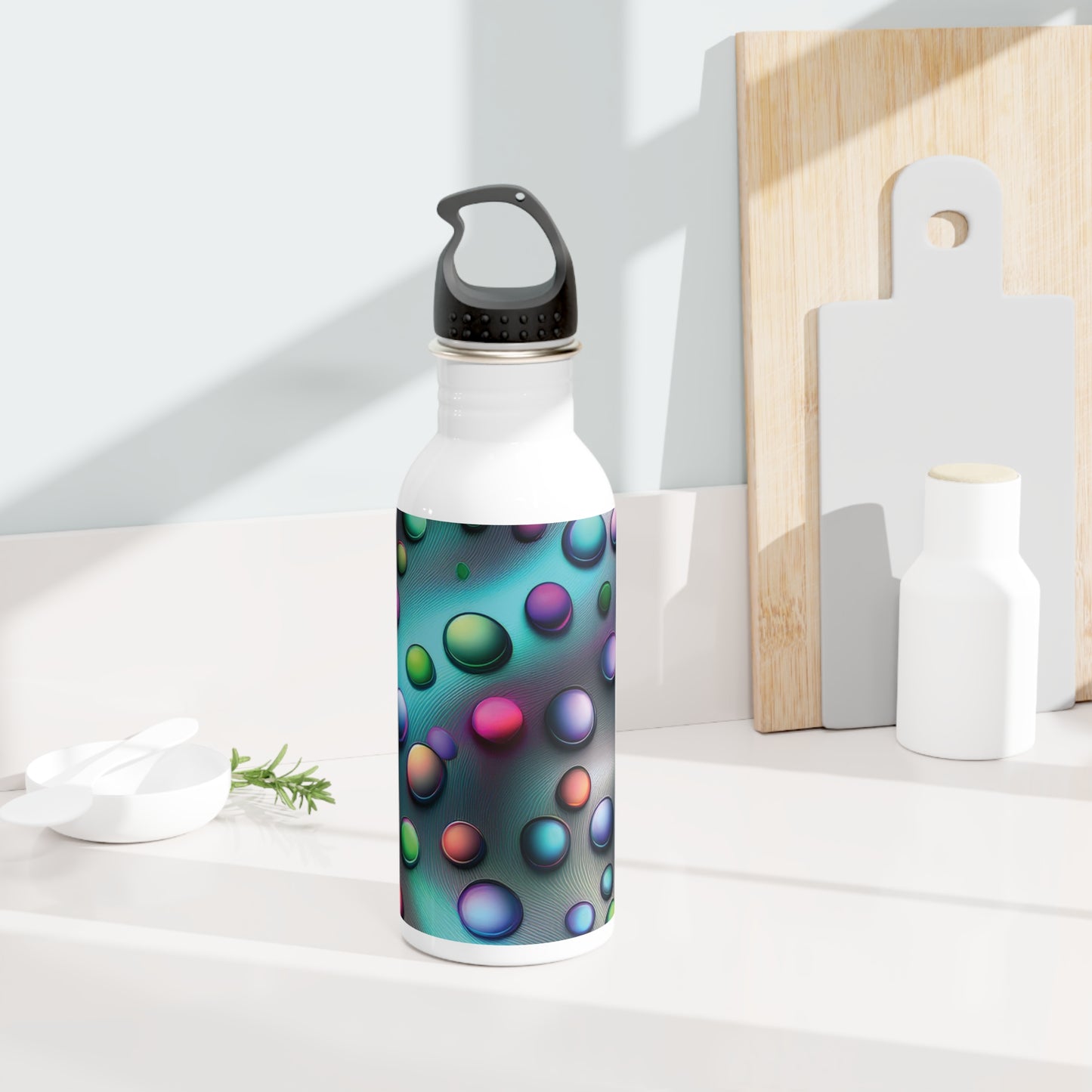 Vibrant Steel Water Bottle - Eco-Friendly Hydration for Fitness & Travel, 20oz