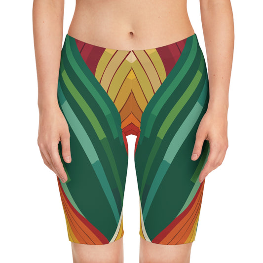 Bike Shorts with Abstract prints