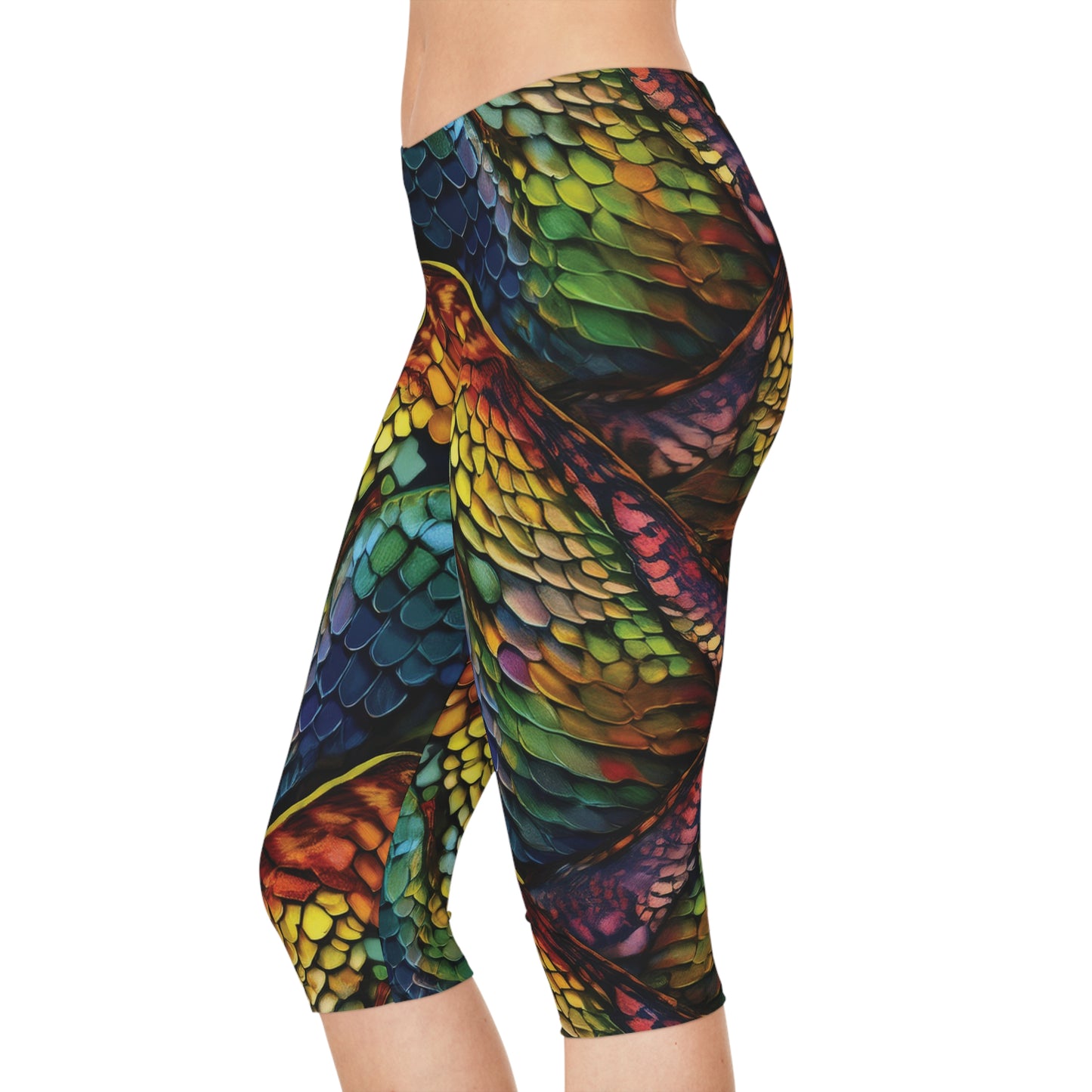 Capri leggings with Animal print - Snake - 3