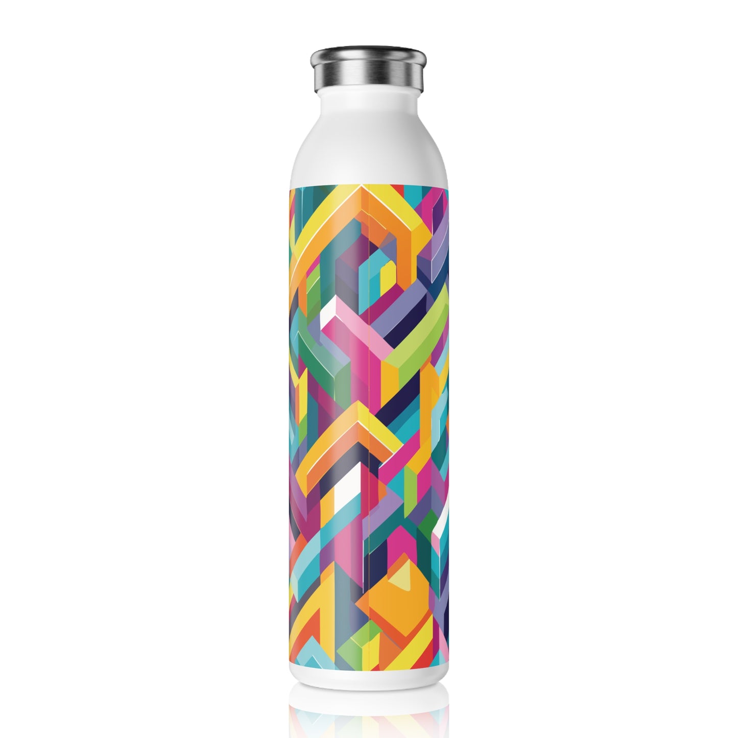 Vibrant Slim Water Bottle - Colorful Design for Active Lifestyles