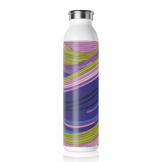 Vibrant Slim Water Bottle - Colorful Design for Active Lifestyles, 20oz