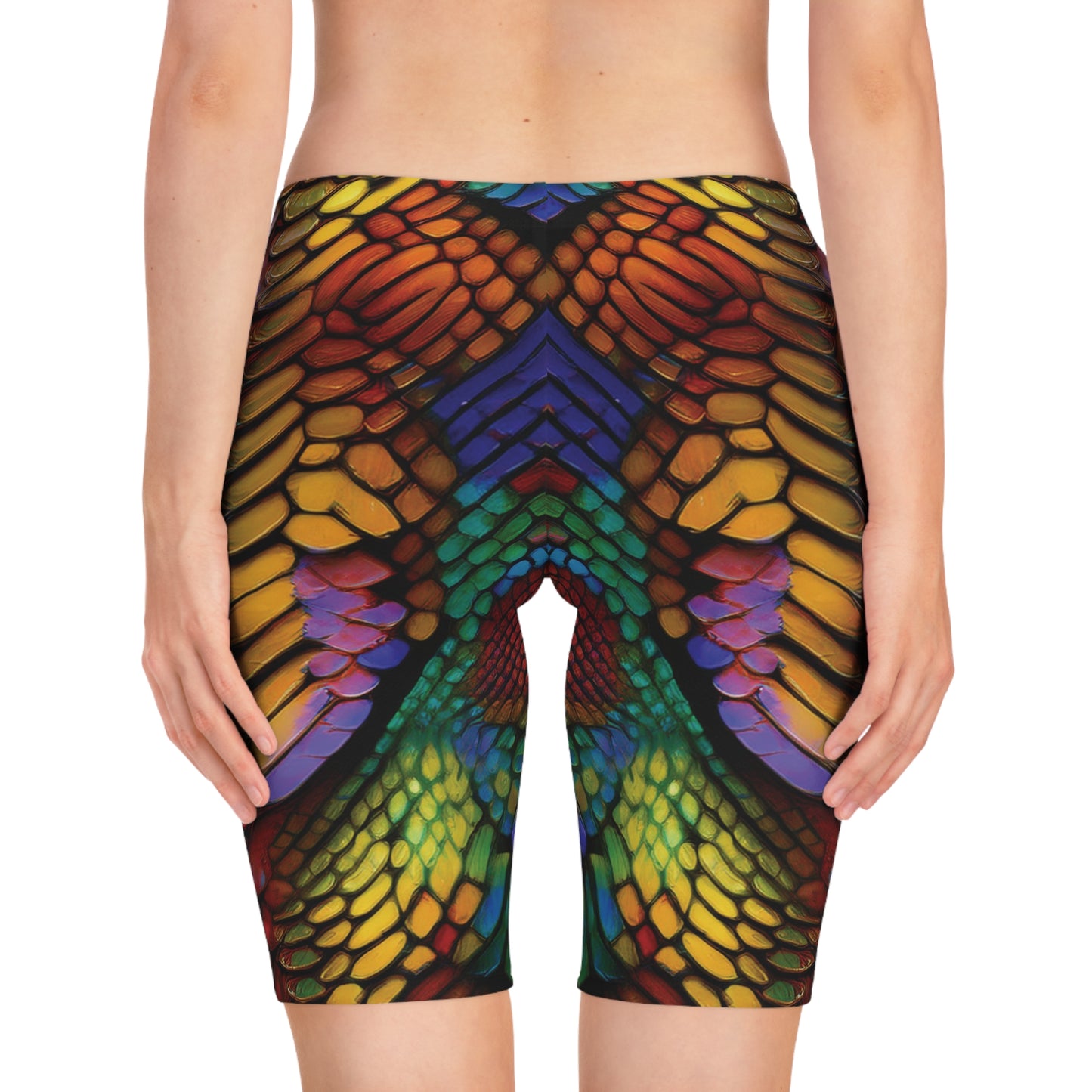 Bike Shorts with Animal prints - Snake - 5