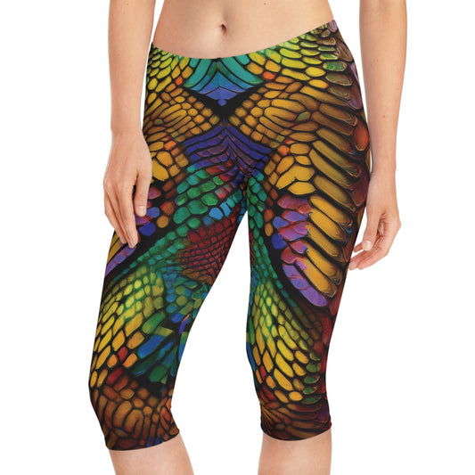 Capri leggings with Animal print - Snake - 5