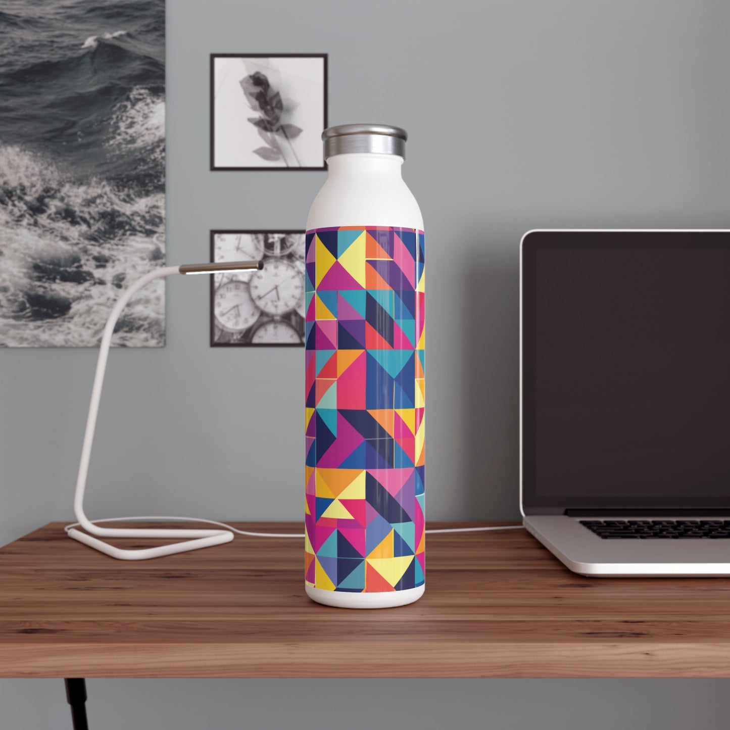 Vibrant Slim Water Bottle - Colorful Design for Active Lifestyles