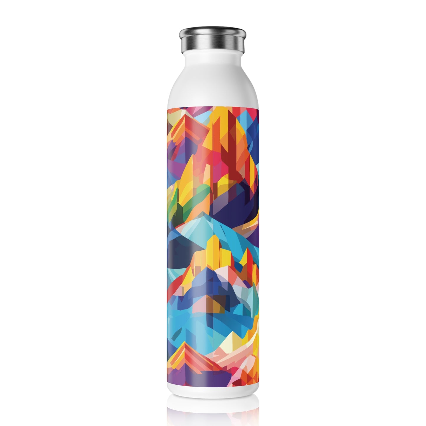 Vibrant Slim Water Bottle - Colorful Design for Active Lifestyles